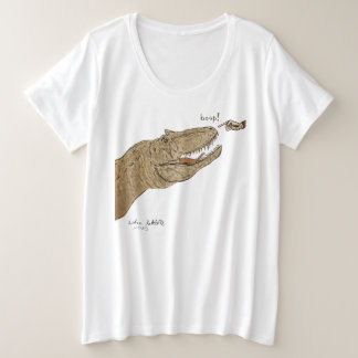 Damen T-Shirt Allosaurus Boop Dinosaur Plus Größe