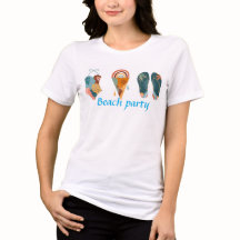 Damen T-Shirt Beachparty