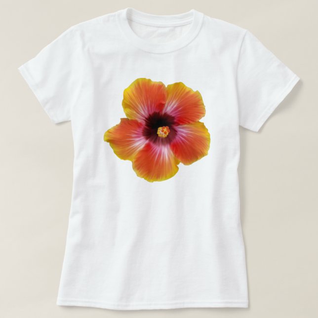 Damen T-Shirt Blumen (Design vorne)