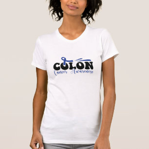 Damen-T-Shirt für das Bewusstsein für Darmkrebs be T-Shirt