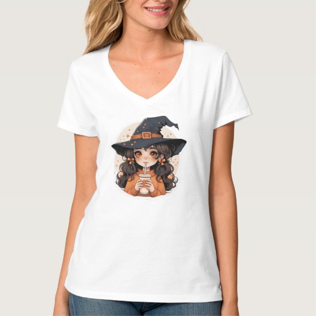 Damen T-Shirt | Gemütliches Herbst-Ästhetik-Hallow (Vorderseite)
