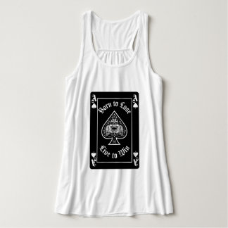Damen T-Shirt mit Pik-Ass-Schwarz-Spielkarte Tank Top