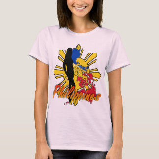 Damen-T - Shirt Philippinen W/Girl