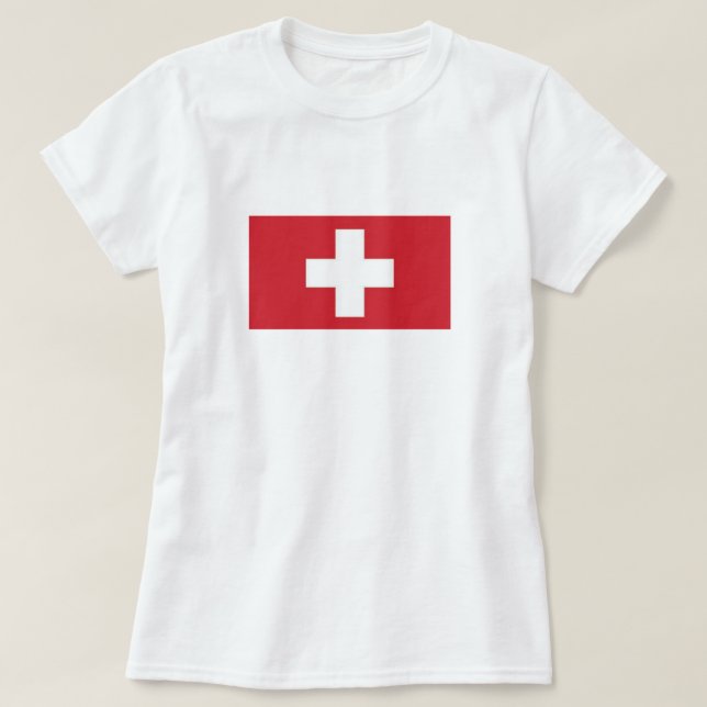 Damen T-Shirt Schweiz (Design vorne)