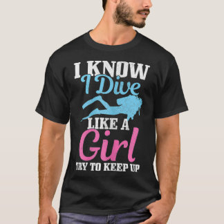Damen Tauchen Girl Funny Scuba Diver Geschenk T-Shirt
