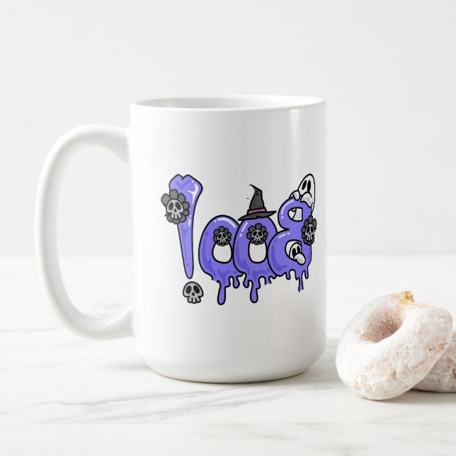 Damen-Tee-Shirts, Männer-Shirts, Mama-Geist-T - Sh Kaffeetasse (Mit Donut)