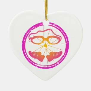 Damen-Triathlon, Frau Triathlon Keramik Ornament