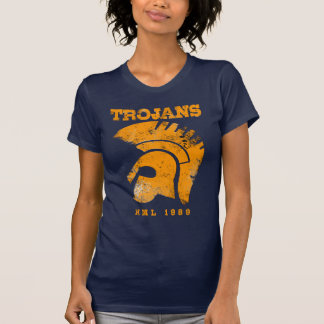 Damen Trojan tiefes V T-Shirt