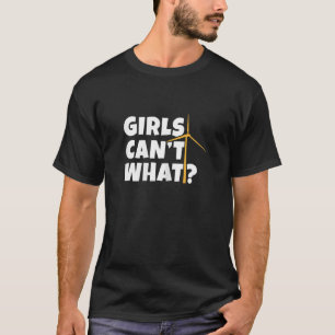 Damen-Turbinen-Windenergie-Zitat für eine Windtech T-Shirt