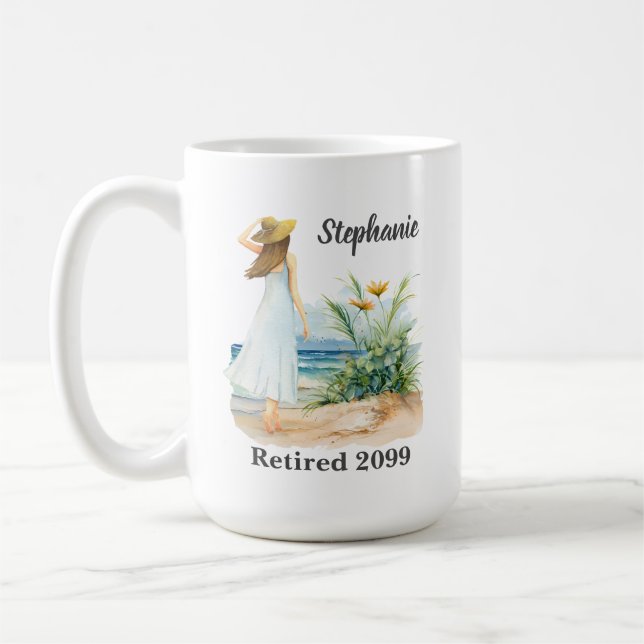 Damen und Blume Themenversorgung Kaffeetasse (Links)
