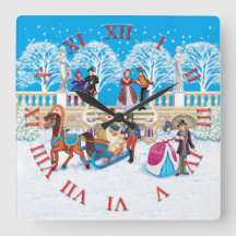 Damen und Herren, die durch den Park spazieren