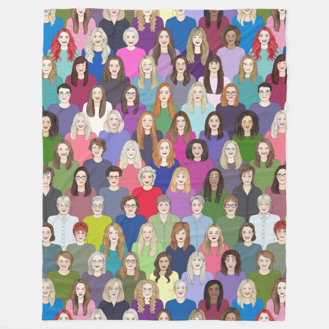 Damen und Herren Fleecedecke (Vorderseite)