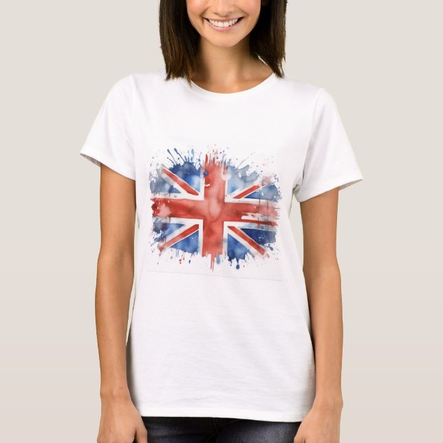 Damen Union Jack T-Shirt (Vorderseite)