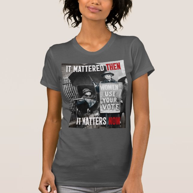 Damen! Verwenden Sie Ihre Stimme! Unverändert T-Shirt (Vorderseite)
