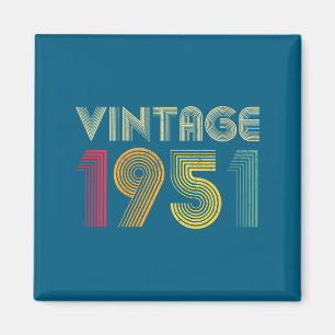 Damen Vintage 1951 75. Geburtstag 75 Jahre alt Re Magnet