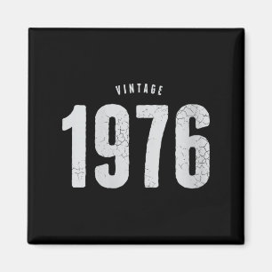 Damen Vintage 1976 klassisch Retro 50. Geburtstag Magnet