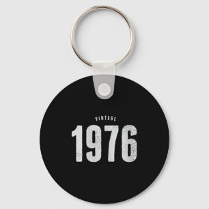 Damen Vintage 1976 klassisch retro 50. Geburtstag Schlüsselanhänger