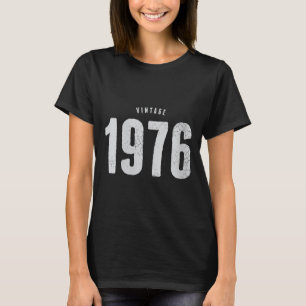 Damen Vintage 1976 klassisch retro 50. Geburtstag T-Shirt