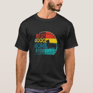 Damen Vintage Beste Corgi Hundemutter jemals Mutte T-Shirt