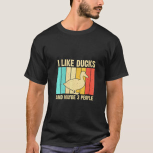 Damen Vintage-Ente für Ente Männer Frauen Stockent T-Shirt