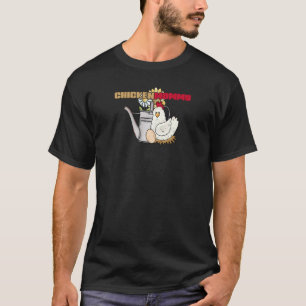 Damen Vintage Hühner Tränkanne Chickenmommy T-Shirt