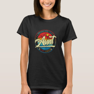 Damen Vintage Neue Mutter Zur Tante Befördert Est T-Shirt