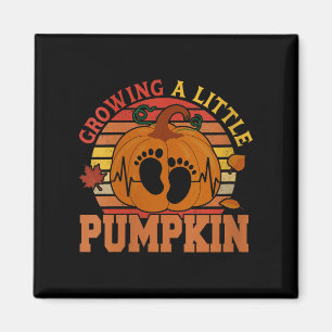 Damen Vintage Wachsende kleine Thanksgiving-Kürbis Magnet