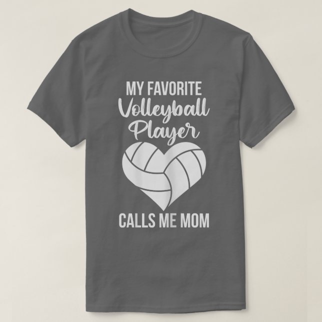 Damen-Volleyball-Team Zitat für eine Mama eines Vo T-Shirt (Design vorne)