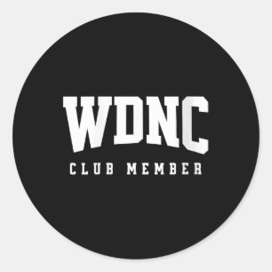 Damen-Wdnc-Club-Mitglied Wir Kümmern Uns Nicht Ges Runder Aufkleber
