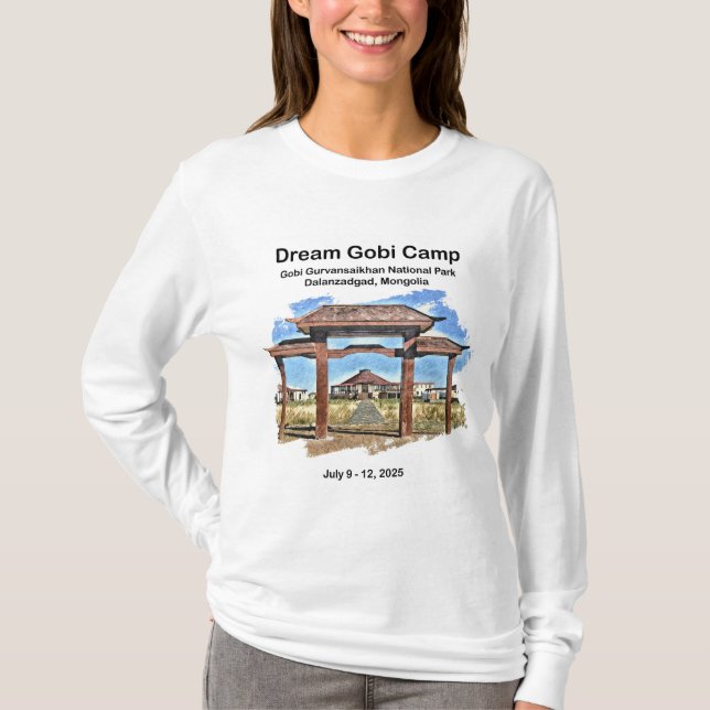 Damen Weiß Langarm  T-Shirt (Vorderseite)
