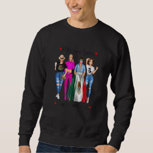 Damen Zodiac Mexikanische Königin Steinbock Vibes Sweatshirt