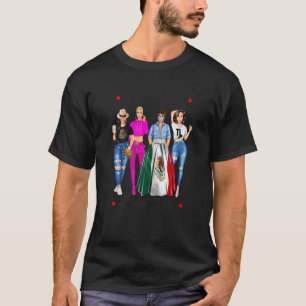 Damen Zodiac Mexikanische Königin Steinbock Vibes T-Shirt