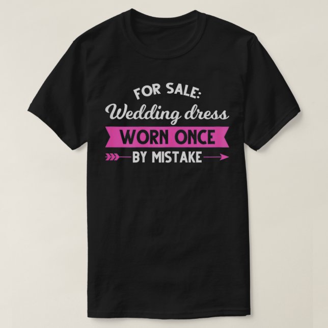 Damen zum Verkauf Hochzeitskleid getragen aus Vers T-Shirt (Design vorne)