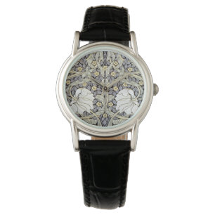 Damenarmbanduhren - Blumenmuster Armbanduhr