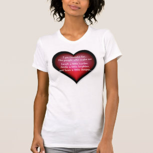 Damenbekleidung Feine Jersey T-Shirt/Zitat T-Shirt