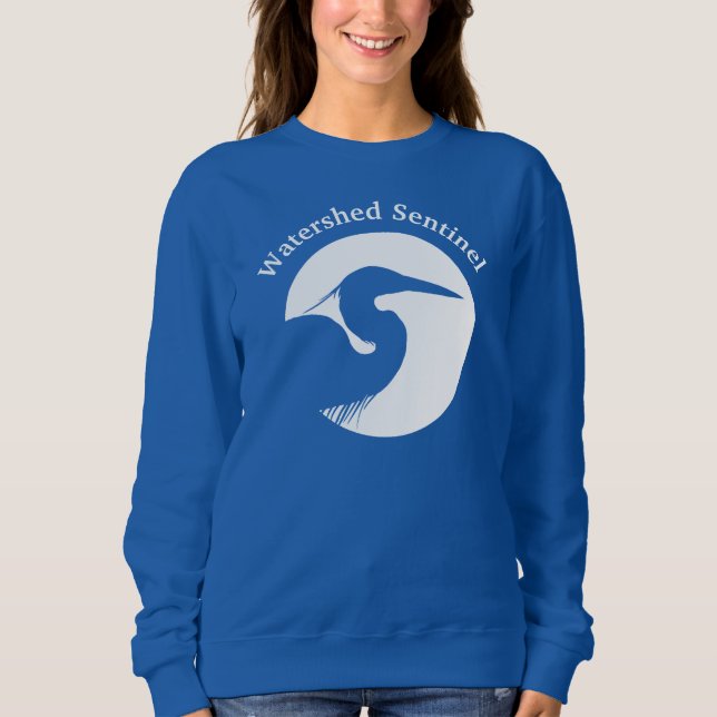 Damenblaues Sweatshirt  (Vorderseite)