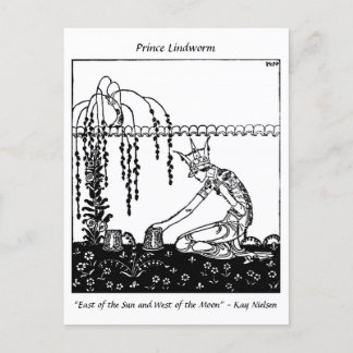 Damendilemma im Garten Jugendstil Postkarte