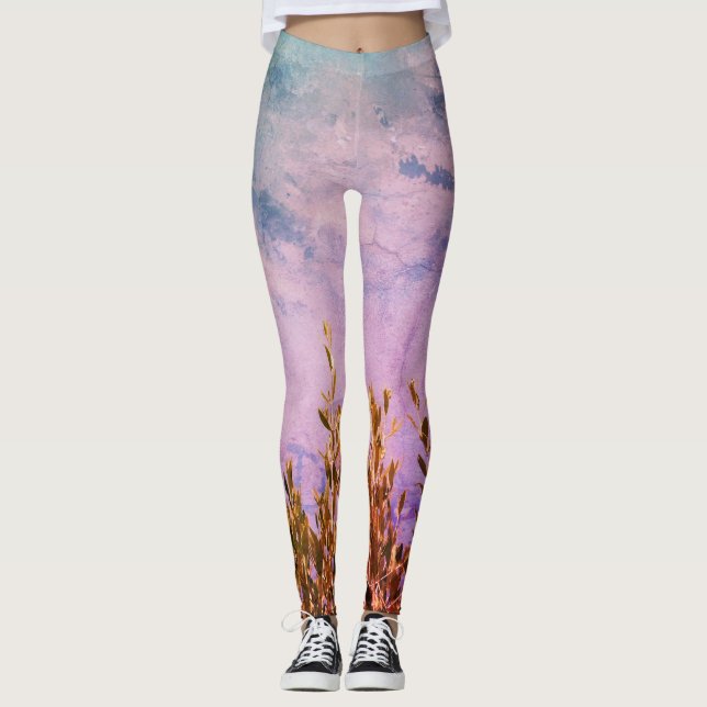 Damenfrauen im Super-Öko-Stil Leggings (Vorderseite)