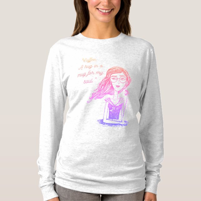 Damenkaffee T-Shirt (Vorderseite)