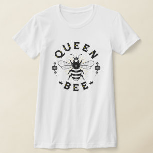 Damenkönigin Bee White T - Shirt