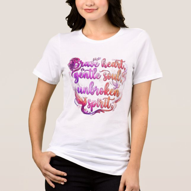 Damenmode Tri-Blend Shirt (Vorderseite)