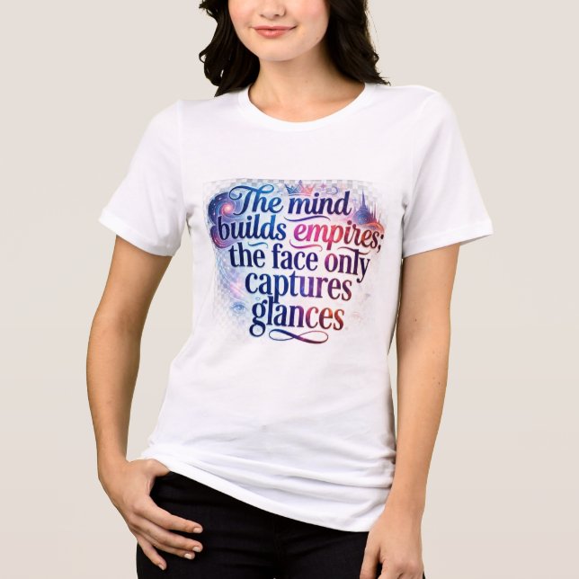 Damenmode Tri-Blend Shirt (Vorderseite)