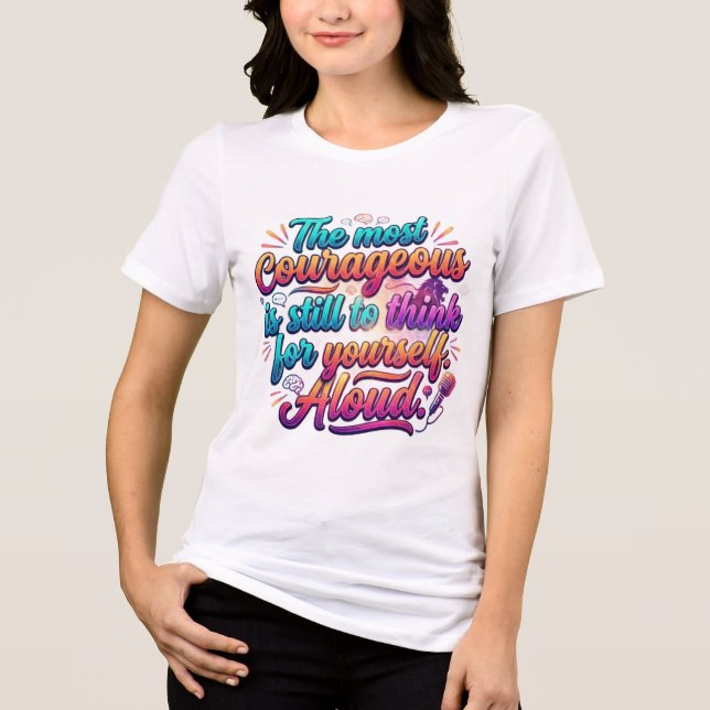 Damenmode Tri-Blend Shirt (Vorderseite)