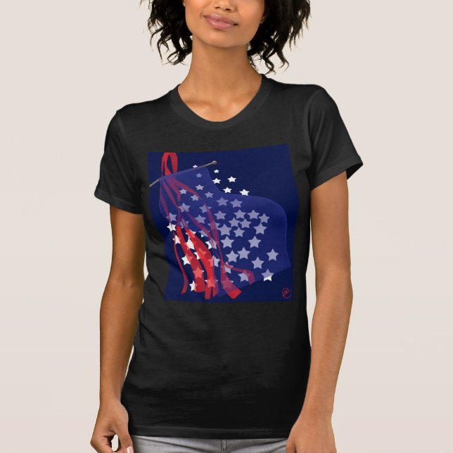 Damenpatriot-Shirt T-Shirt (Vorderseite)