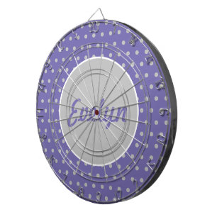 Damenpersonaliertes Punkte-Dartboard (Lavendel) Dartscheibe