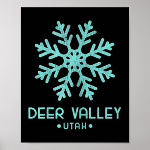 Damenskigebiet Deer Valley Utah Poster