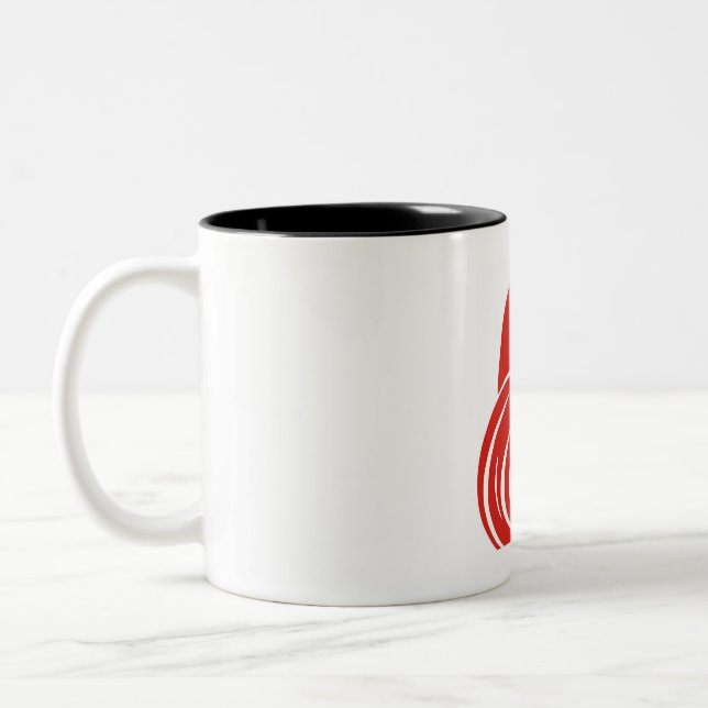 DAMENTASSE ZWEIFARBIGE TASSE (Links)