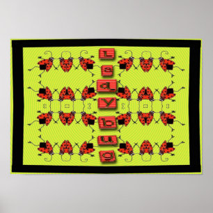 Damenwanzen auf Parade Poster