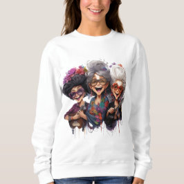 Dames Granny Friends basic sweater Sweatshirt