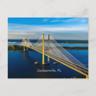 Dames Point Bridge, Jacksonville Postcard Postkarte